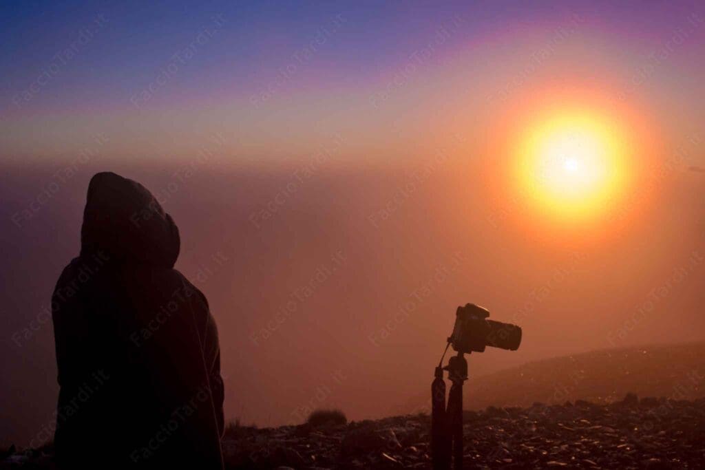 Emanuele Alba on top of Monte Vettore
