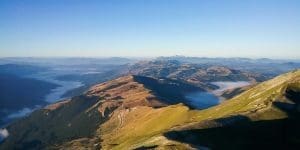 View and panorama during the excursion on Mount Vettore