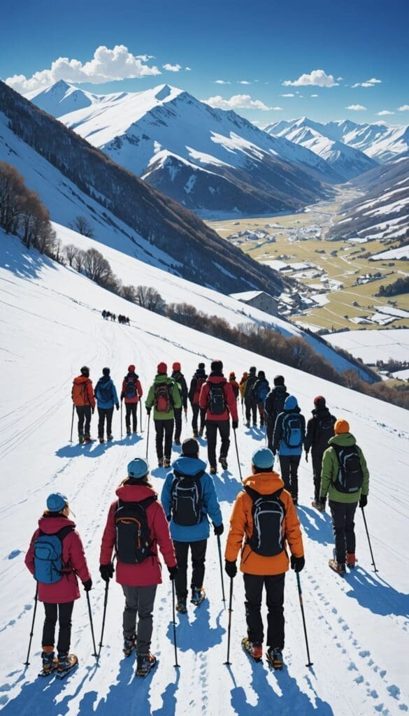 Private exit for individual walkers, couples or groups